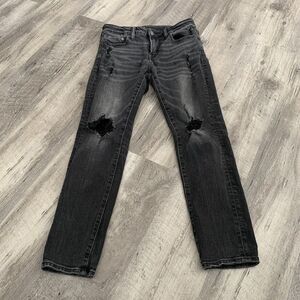 American Eagle Jeans Mens 30x30 Skinny Black Next Level Flex Stretch Denim